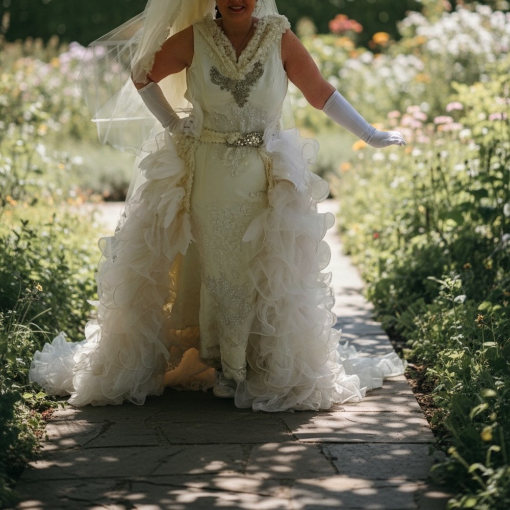 handmade wedding dress